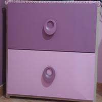 Cassettiera 2 cassetti / porta tv