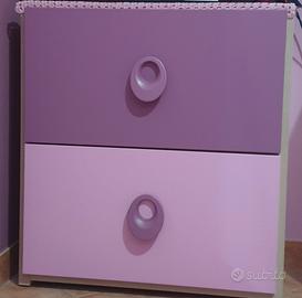 Cassettiera 2 cassetti / porta tv