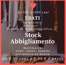 Stock Abbigliamento Usato