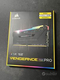 CORSAIR VENGEANCE RGB PRO 32GB (2x16GB) DDR4 3600