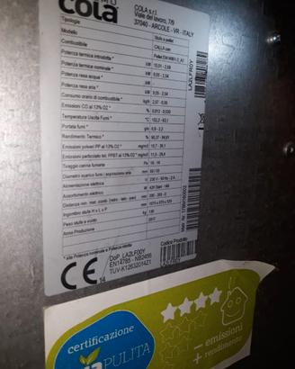 Stufa a pellet cola modello calla