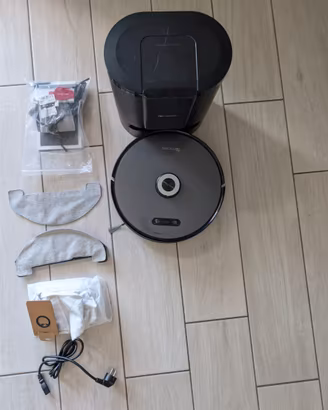 Robot aspirapolvere lavapavimenti M8Pro+base+Kit