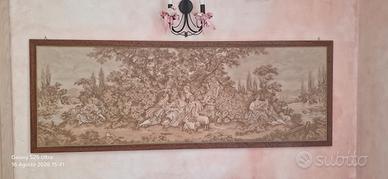 Arazzo incorniciato  scena pastorale(210×78)