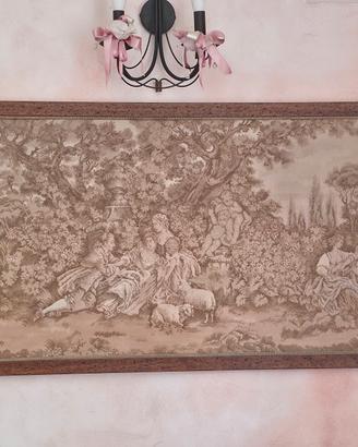 Arazzo incorniciato  scena pastorale(210×78)