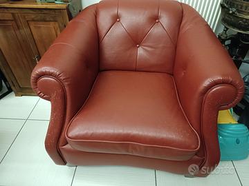 Poltrona stile Chesterfield 