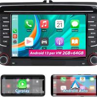 Autoradio per auto varie con android 13 carplay