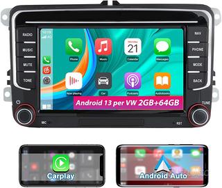 Autoradio per auto varie con android 13 carplay