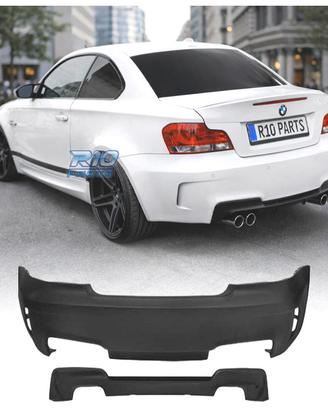 PARAURTI POSTERIORE BMW E82 E88 07-13 LOOK 1M