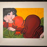 Domenico Cantatore, Odalisca VII , litografia PdA