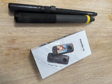 Insta360 X3+ 2 bastoni selfie da 1metro e 3 metri
