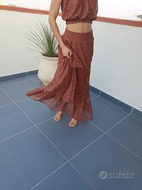 Completo top e gonna in pizzo