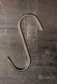 Gancio in acciaio inox - H = 20 cm