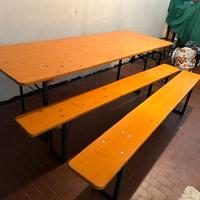 TAVOLO + 2 PANCHE IN LEGNO