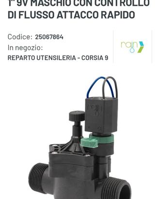 elettrovalvola irrigazione 1" con regolazione flus