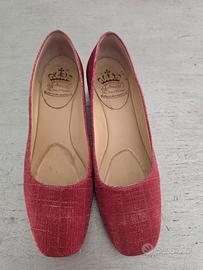 L'Arianna Scarpe Décolleté Basse Rosso Lurex