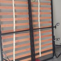 rete per letto matrimoniale con rialzo a pistoni