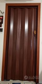 Porta a soffietto in pvc 80x200 con maniglia