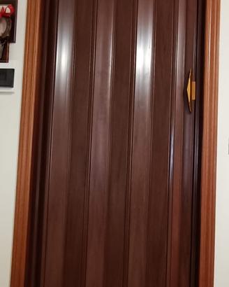 Porta a soffietto in pvc 80x200 con maniglia