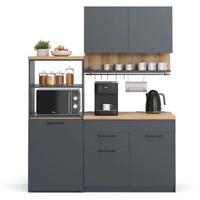 Vicco Cucina singola Egbert, Antracite, 160