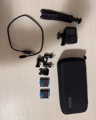 Gopro hero 9 black+2 batterie originali+accessori