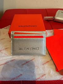 Portacarte Mario Valentino argento nuovo