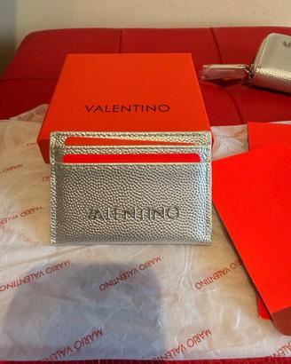Portacarte Mario Valentino argento nuovo