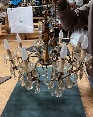 Lampadario con candele