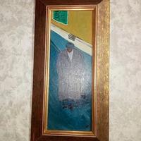 Lotto di due quadri con cornice in legno.