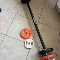 Toorx bilanciere con i 6 dischi gommati