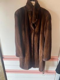 Giacca in pelliccia di visone con cintura