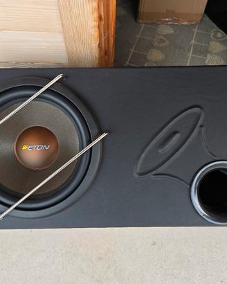 subwoofer eton hex 12 630 completo di box dedicato