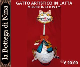 Gatto Artigianale in Latta.