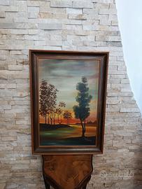 Quadro vintage dipinto a olio firmato 