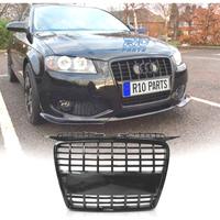GRIGLIA AUDI A3 8P 05-08 LOOK S LINE NERO LUCIDO