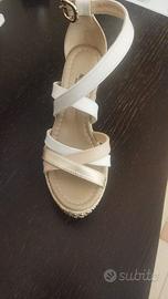 Sandali donna Nero Giardini Tigri Bianco