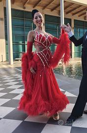 Abito danze standard rosso