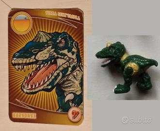 Baryonyx verde Dinofroz World con Carta