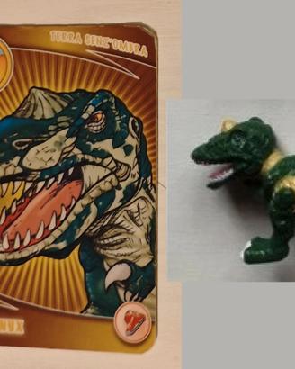 Baryonyx verde Dinofroz World con Carta
