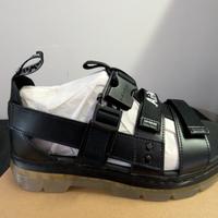 Sandali Dr. Martens in pelle nera originali nuovi