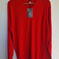 Cotton & Silk Maglione rosso, taglia XXL