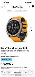GARMIN FENIX 8 AMOLED 51mm
