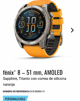 GARMIN FENIX 8 AMOLED 51mm