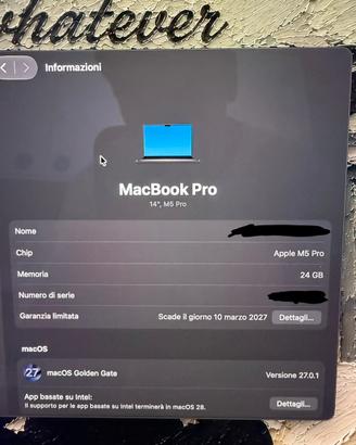 Macbook pro m5 pro 24gb 1tb