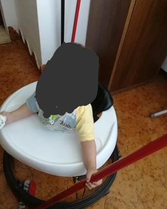Girello Regolabile bianco e nero con scatolo
