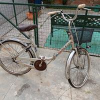 Bicicletta Graziella pieghevole con cestino mis 24