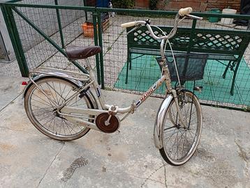 Bicicletta Graziella pieghevole con cestino mis 24
