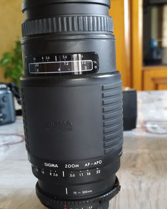 Teleobiettivo/ macchina fotografica analogica