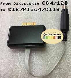 ADATTATORE DATASSETTE COMMODORE DA C64 A C16/PLUS4