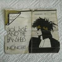 Ticket SIOUXSIE AND THE BANSHEES italian tour 1984