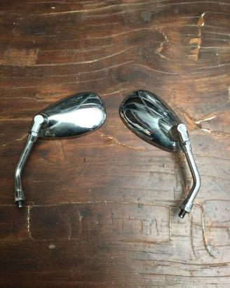 Specchi retrovisori cromati Moto Guzzi